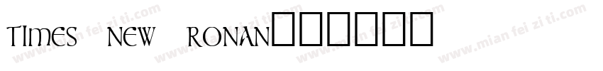 times new ronan字体转换